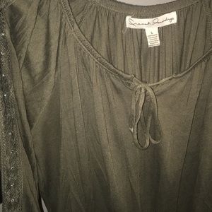 Olive green dress shirt